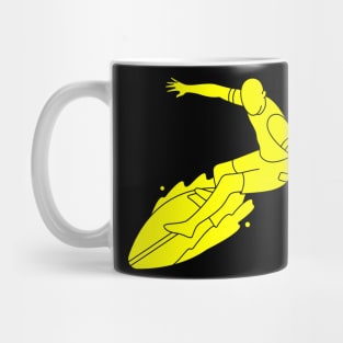 Das Wellenreiten auch Surfen Mug